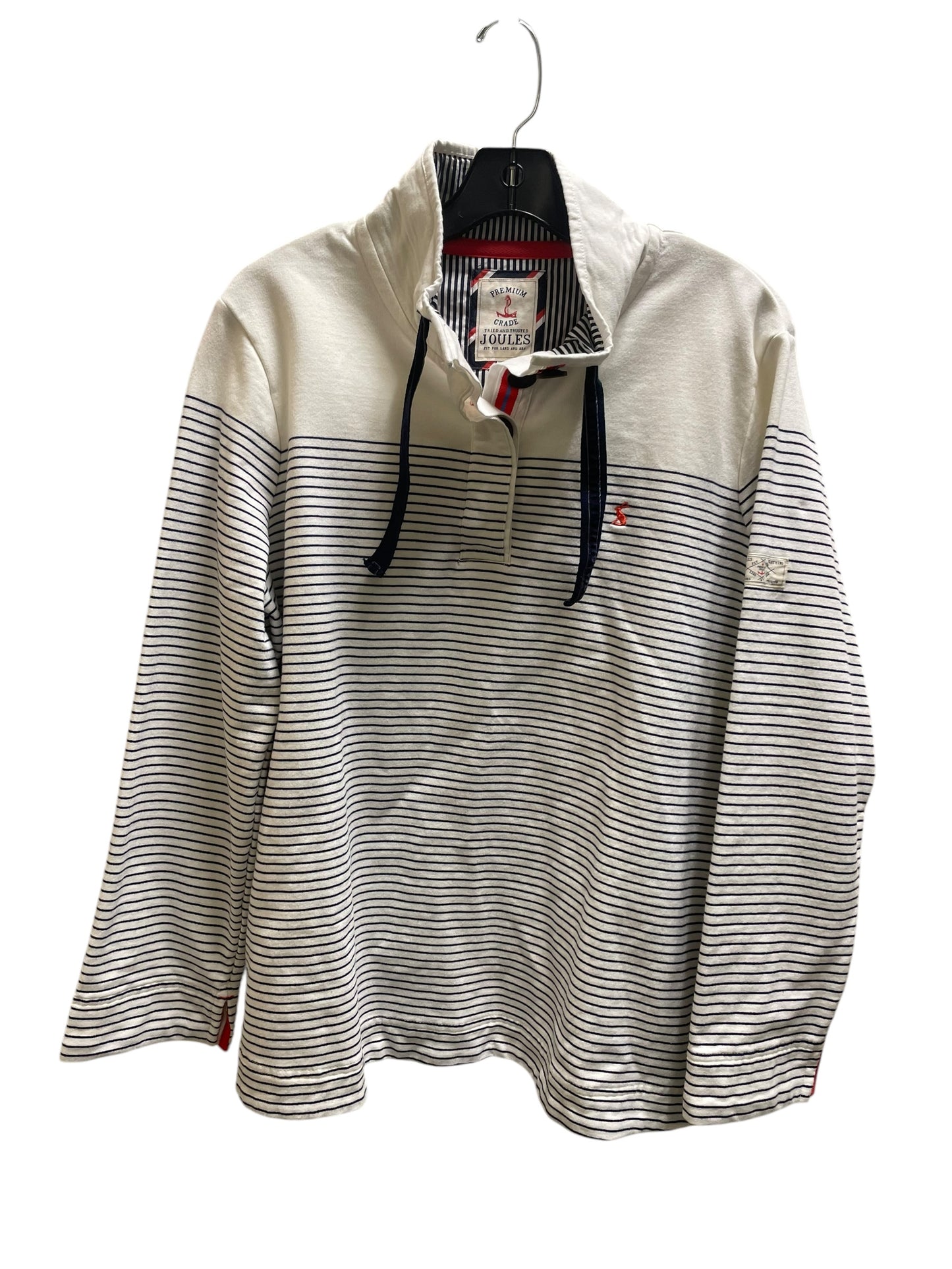 Sweatshirt Collar By Joules In Striped Pattern, Size: 1x