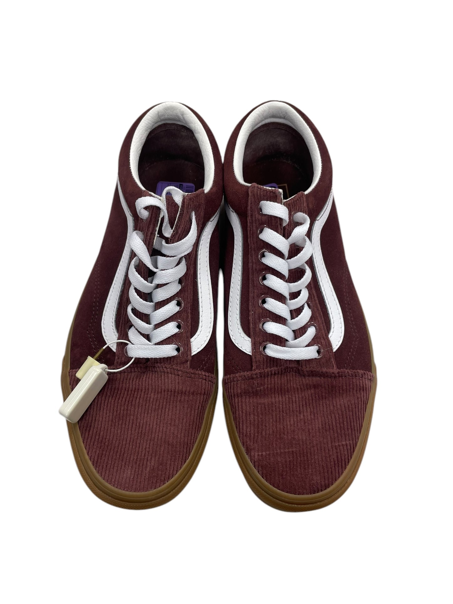 Shoes Sneakers By Vans In Maroon, Size: 10.5