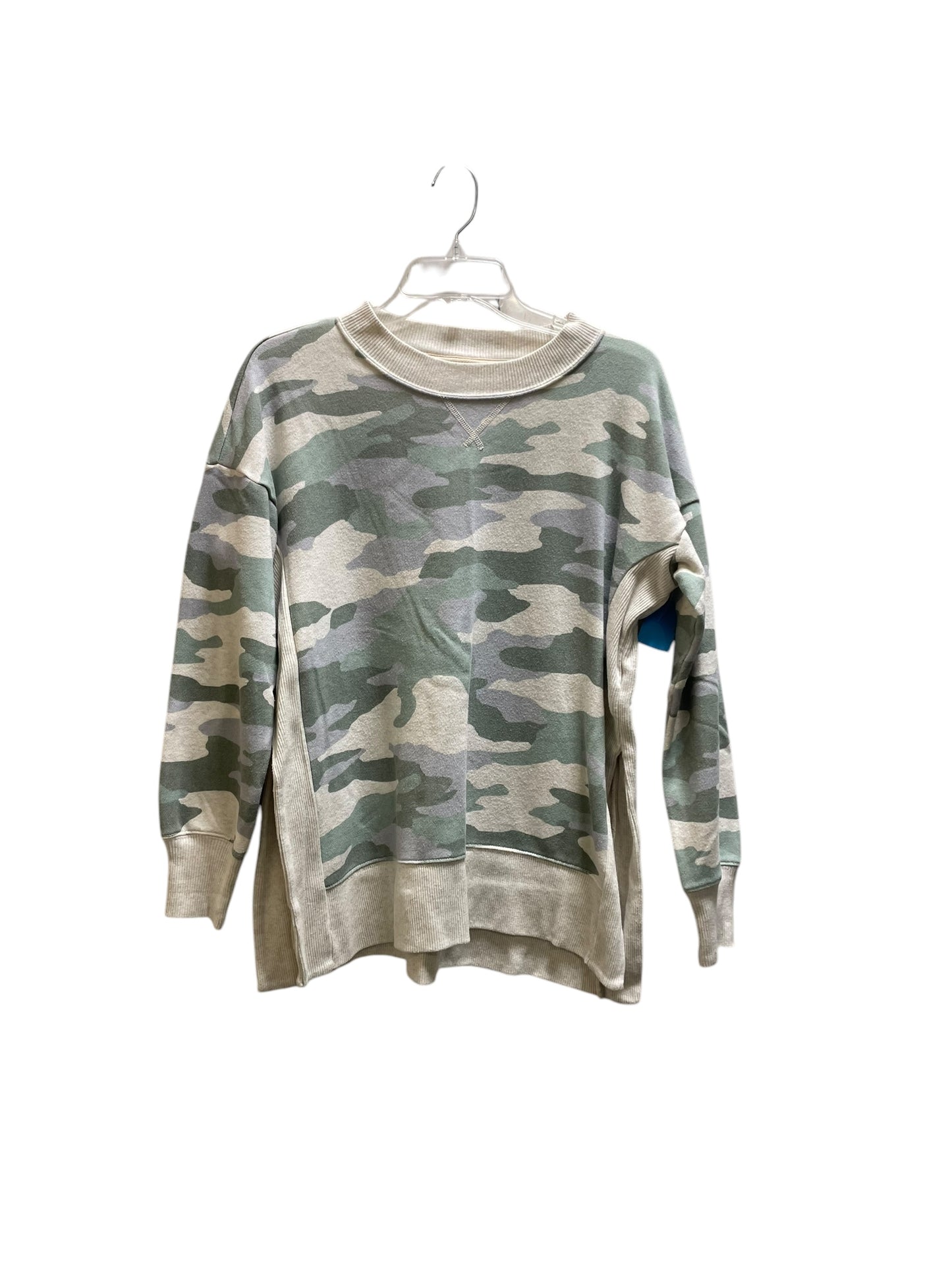 Sweatshirt Crewneck By Aerie In Camouflage Print, Size: Xs