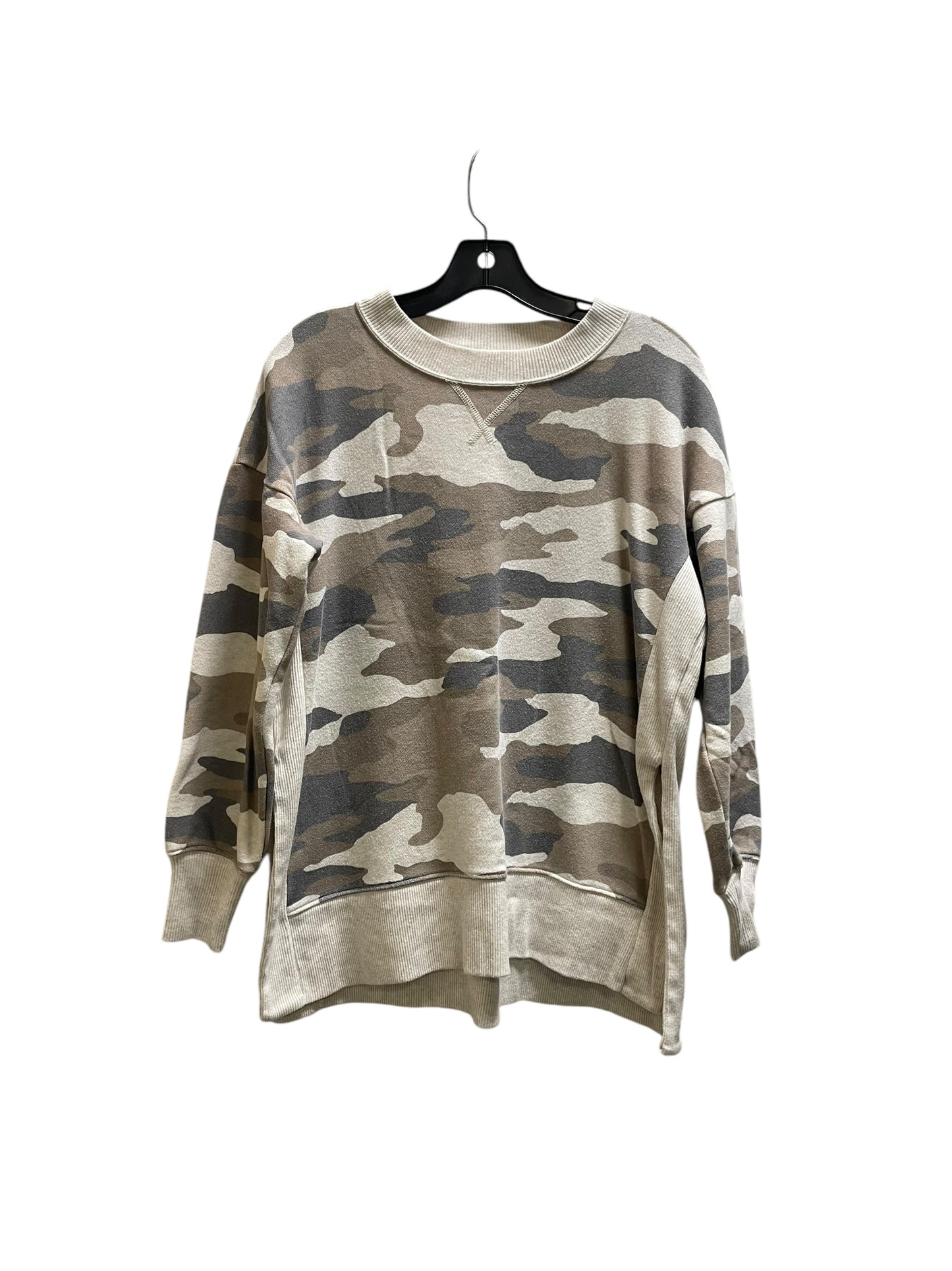 Sweatshirt Crewneck By Aerie In Camouflage Print, Size: Xs