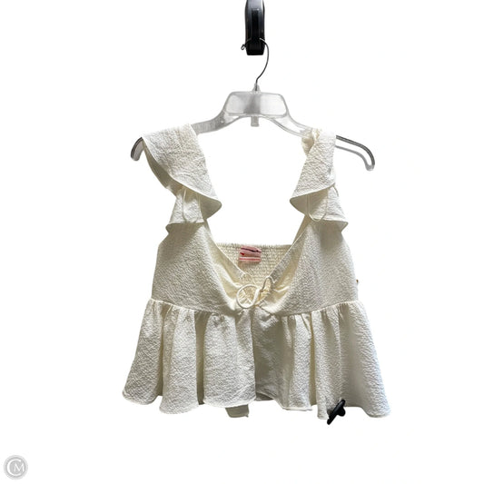 Top Sleeveless By Urban Outfitters In Cream, Size: M