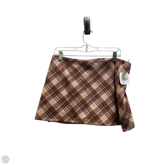 Skirt Mini & Short By Altard State In Brown, Size: Xl