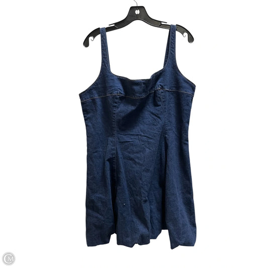 Dress Casual Short By Abercrombie And Fitch In Blue Denim, Size: Xl