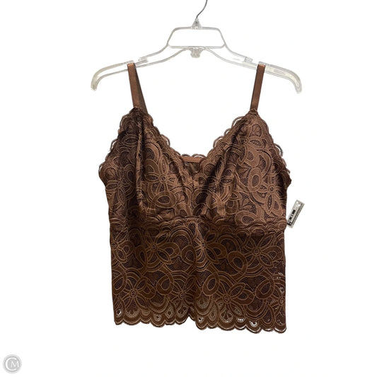 Top Sleeveless By Aerie In Brown, Size: 2x