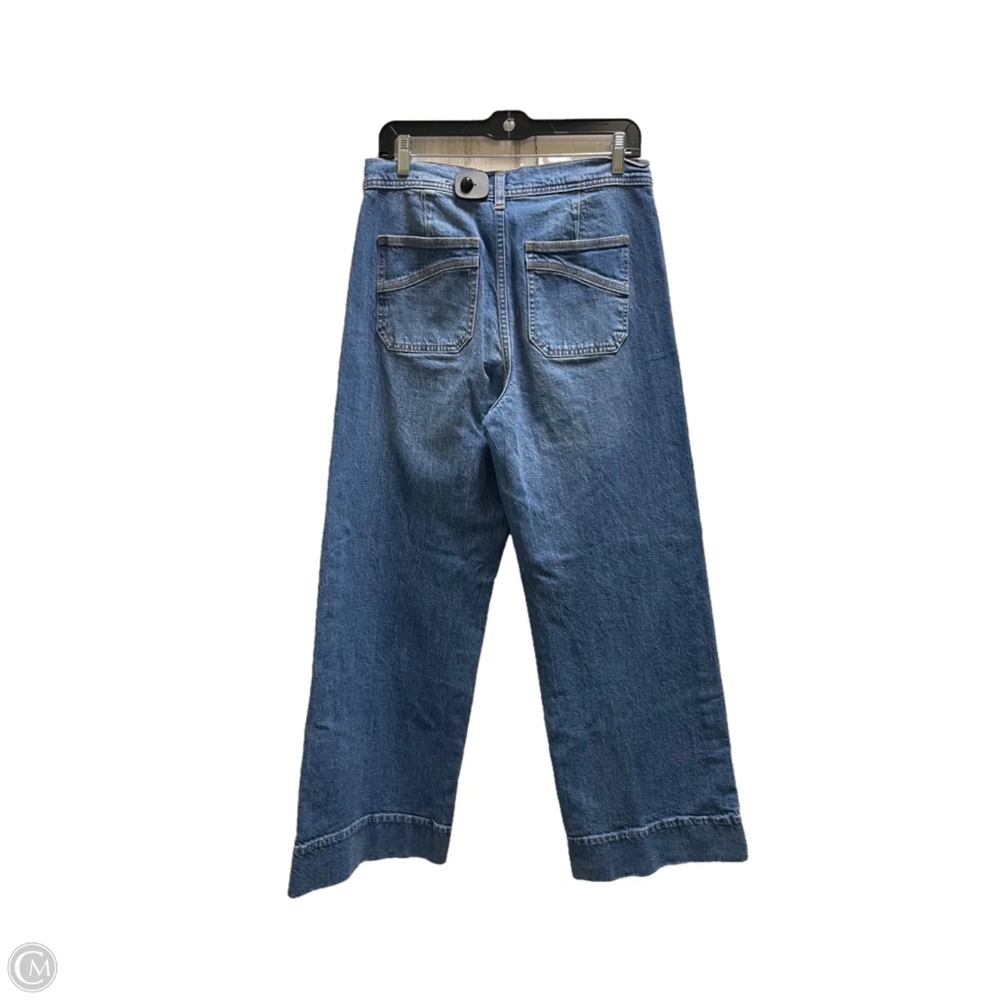 Jeans Wide Leg By Gap In Blue Denim, Size: 8