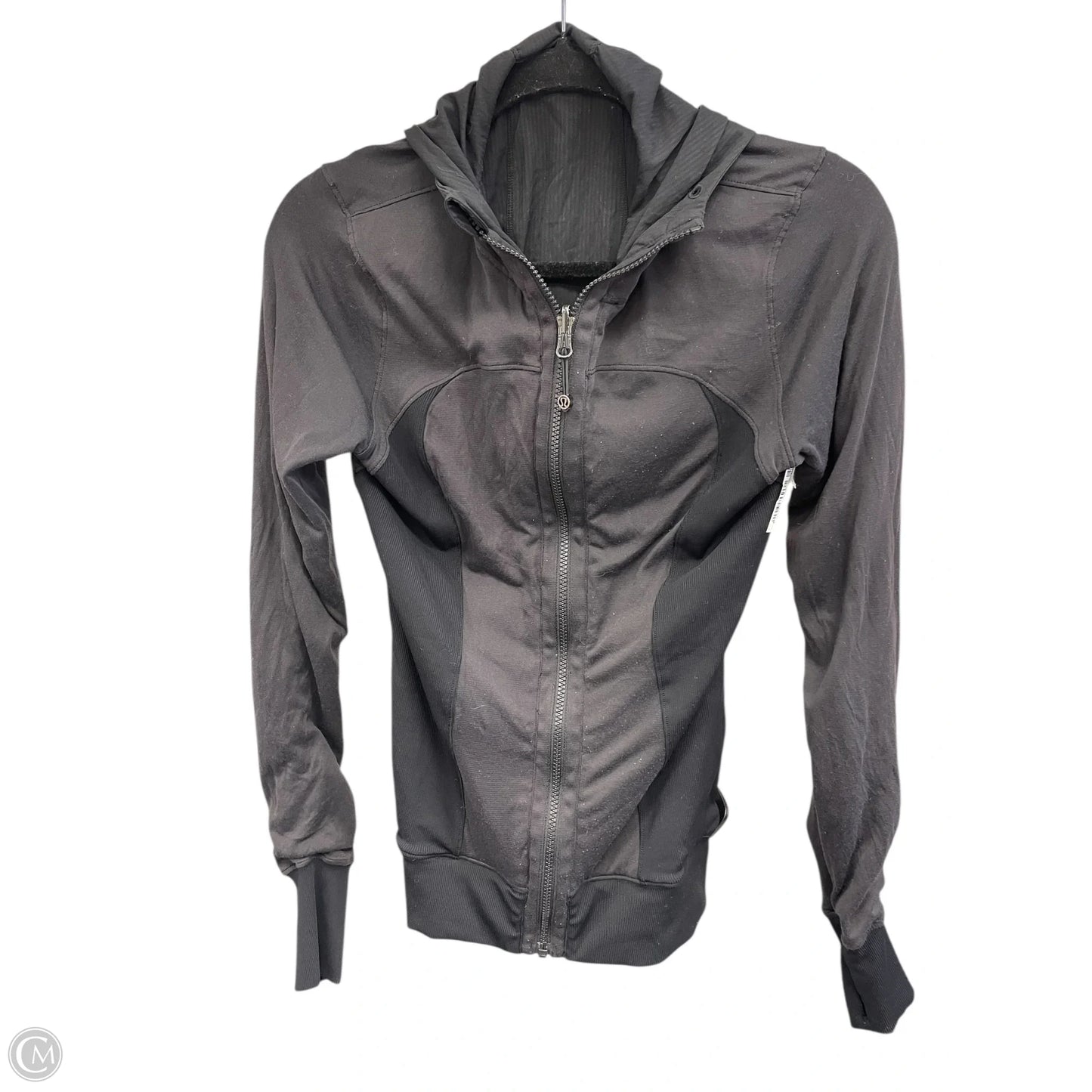 Athletic Jacket By Lululemon In Black, Size: 6