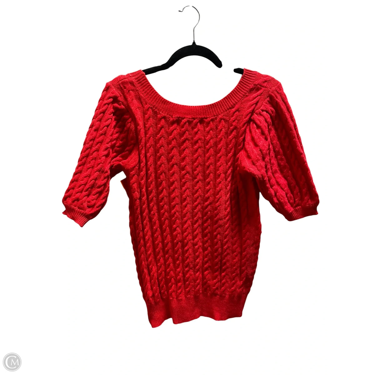 Sweater Short Sleeve By Vine & Love In Red, Size: L
