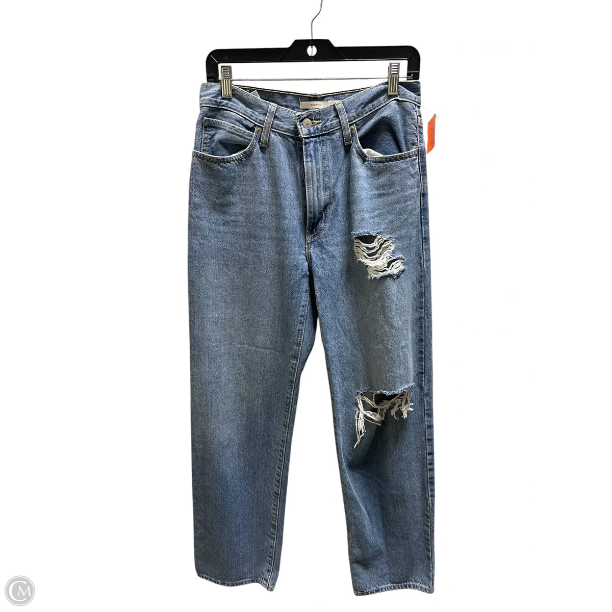 Jeans Boyfriend By Levis In Blue Denim, Size: 4