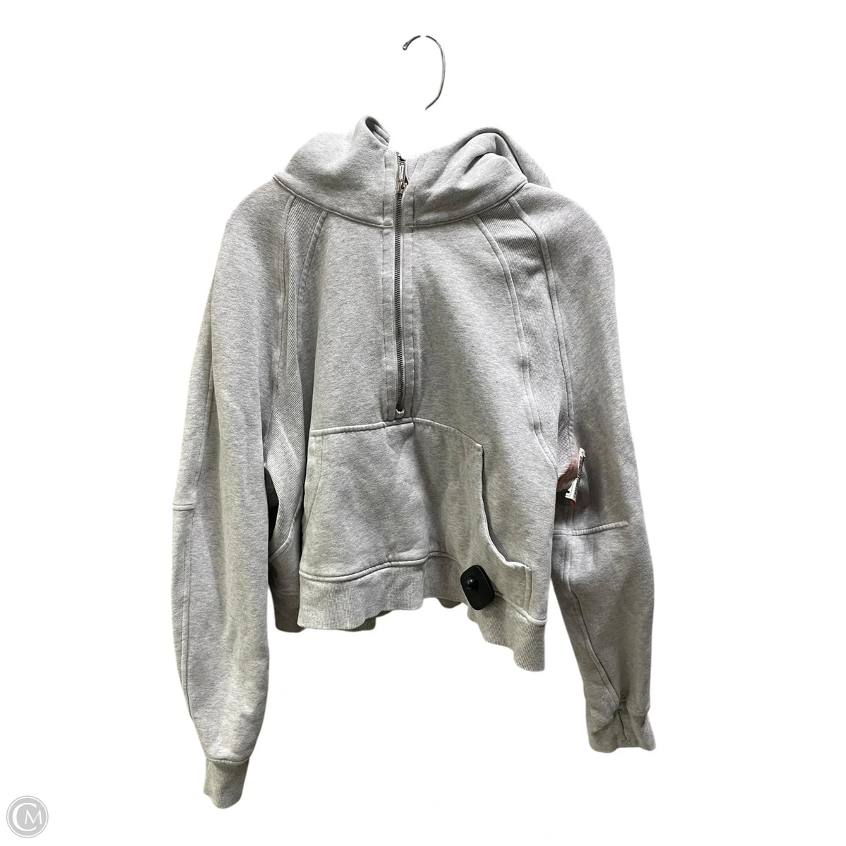 Sweatshirt Hoodie By Lululemon In Grey, Size: Xl