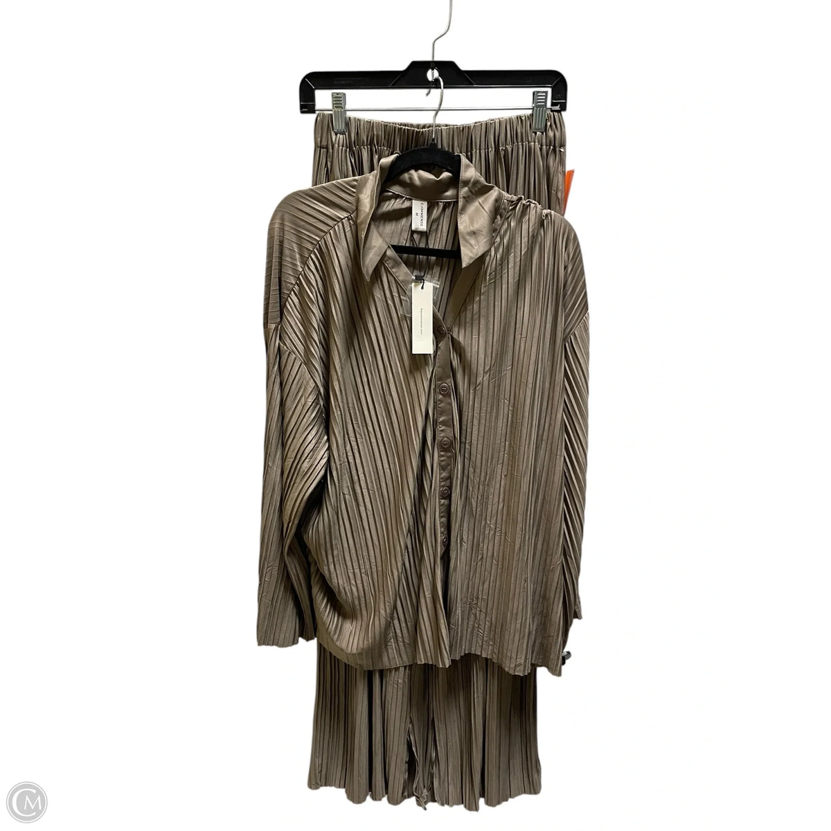 Pants Set 2pc By Commense In Brown, Size: M