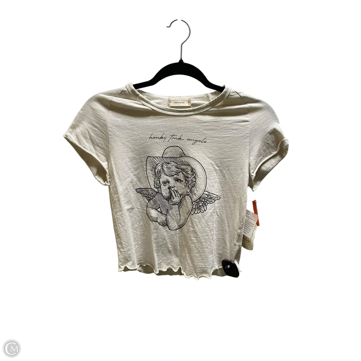Top Short Sleeve By Altard State In Cream, Size: S