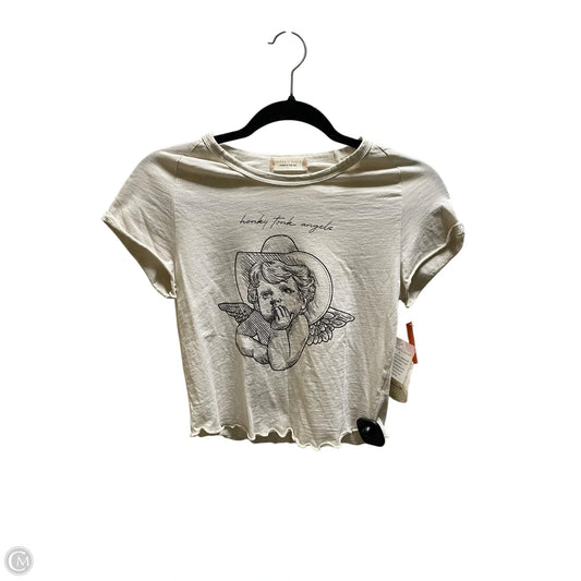 Top Short Sleeve By Altard State In Cream, Size: S