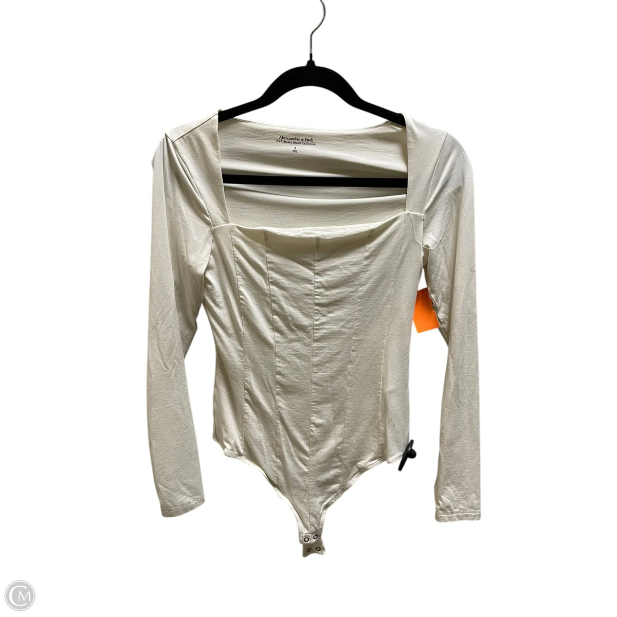 Top Long Sleeve By Abercrombie And Fitch In Cream, Size: S