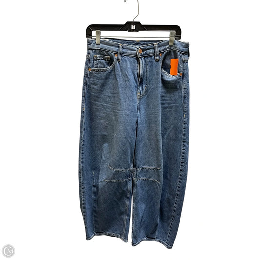 Jeans Wide Leg By Gap In Blue Denim, Size: 4