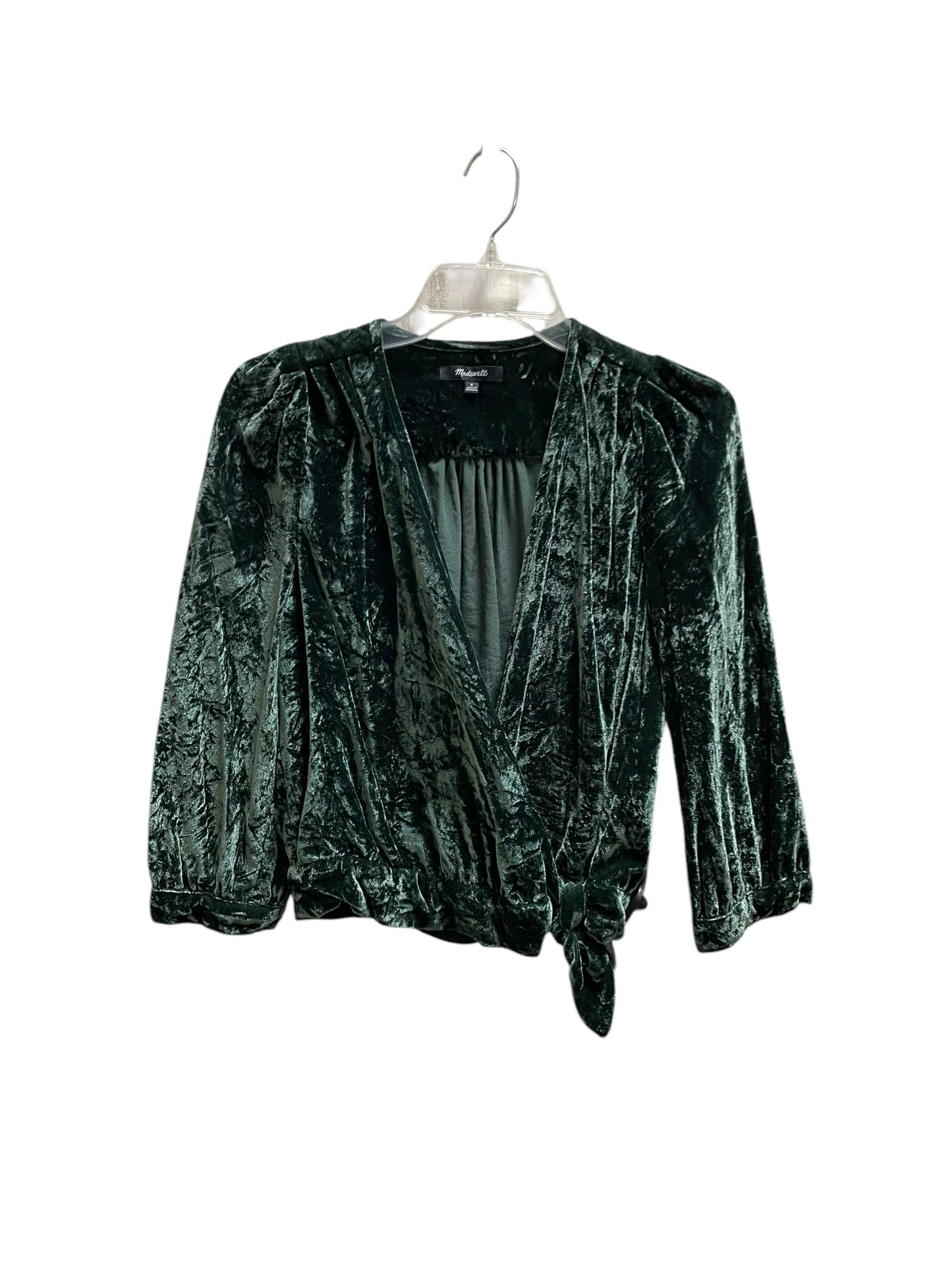 Top Long Sleeve By Madewell In Green, Size: S