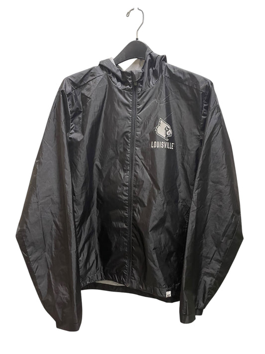 Jacket Windbreaker By Clothes Mentor In Black, Size: M