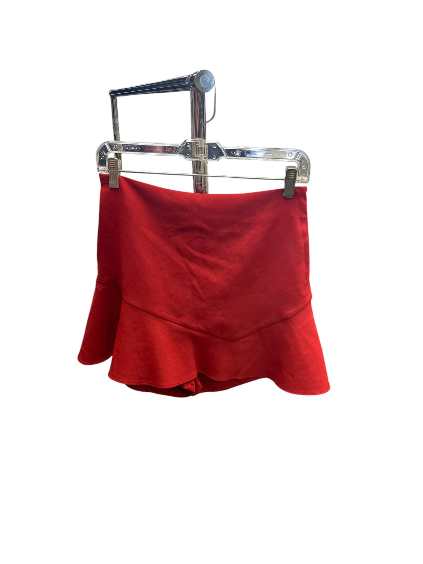 Skirt Mini & Short By Zara In Red, Size: 8