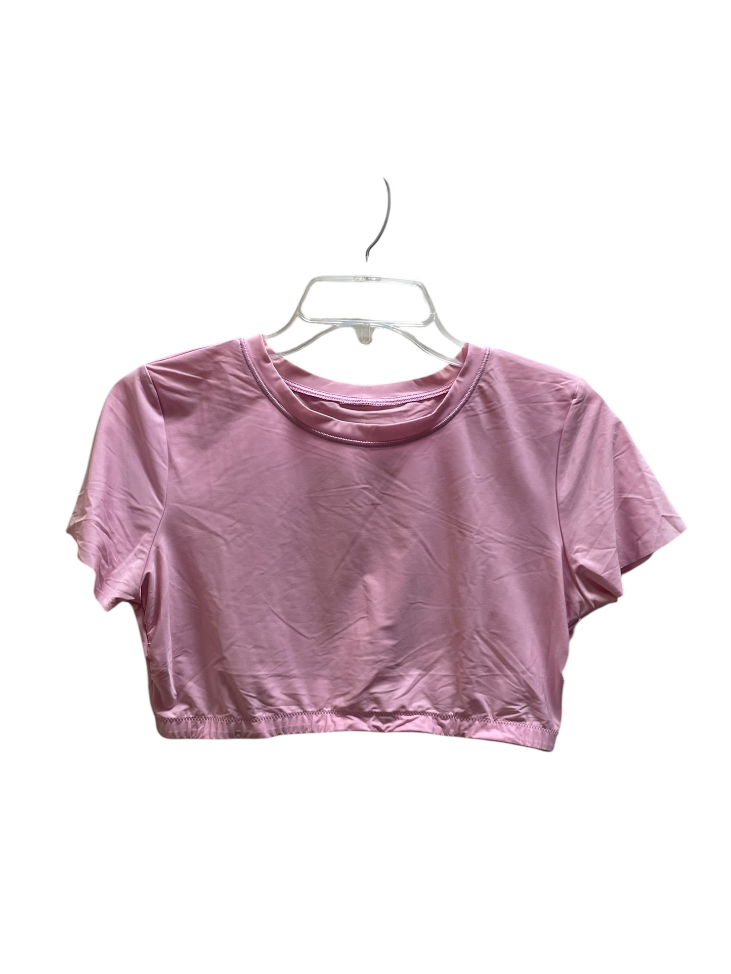 Top Short Sleeve By Aerie In Pink, Size: Xl