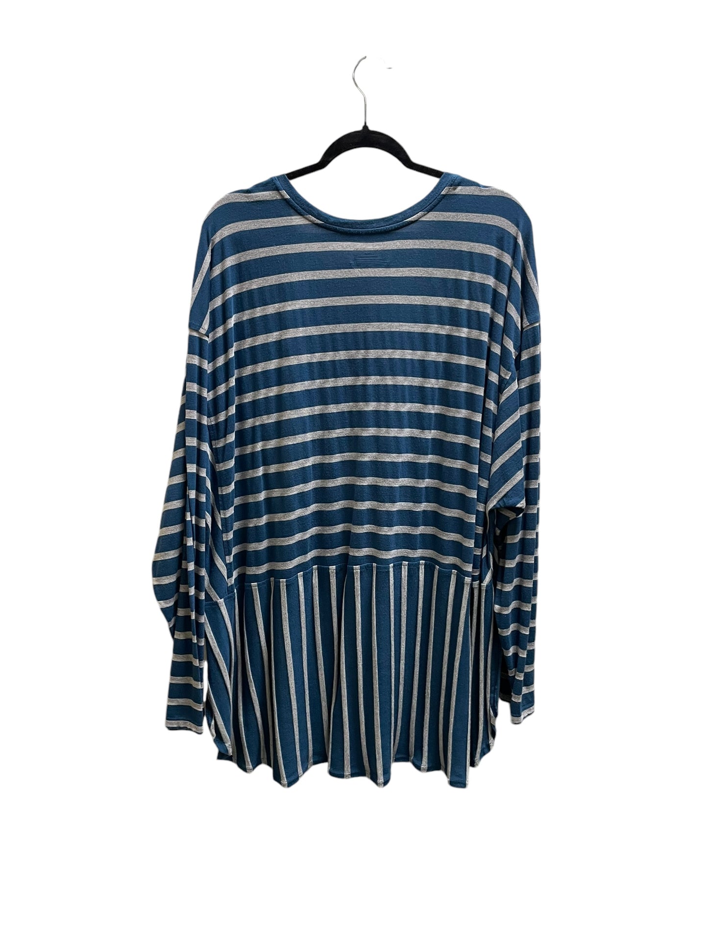 Top Long Sleeve By Lane Bryant In Blue, Size: 4x