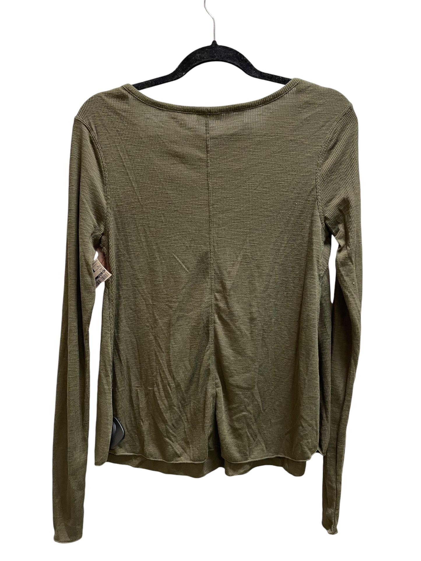 Top Long Sleeve By Free People In Green, Size: S