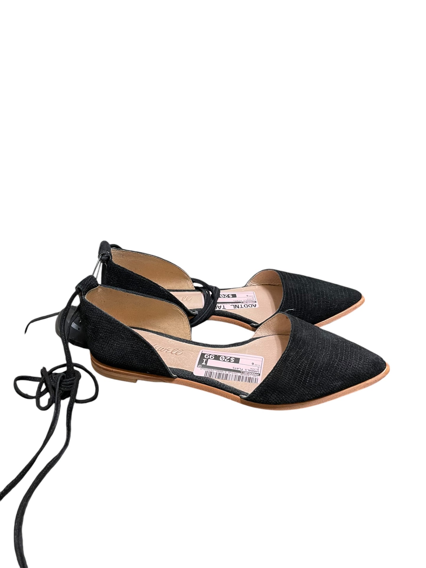 Sandals Flats By Madewell In Black, Size: 6