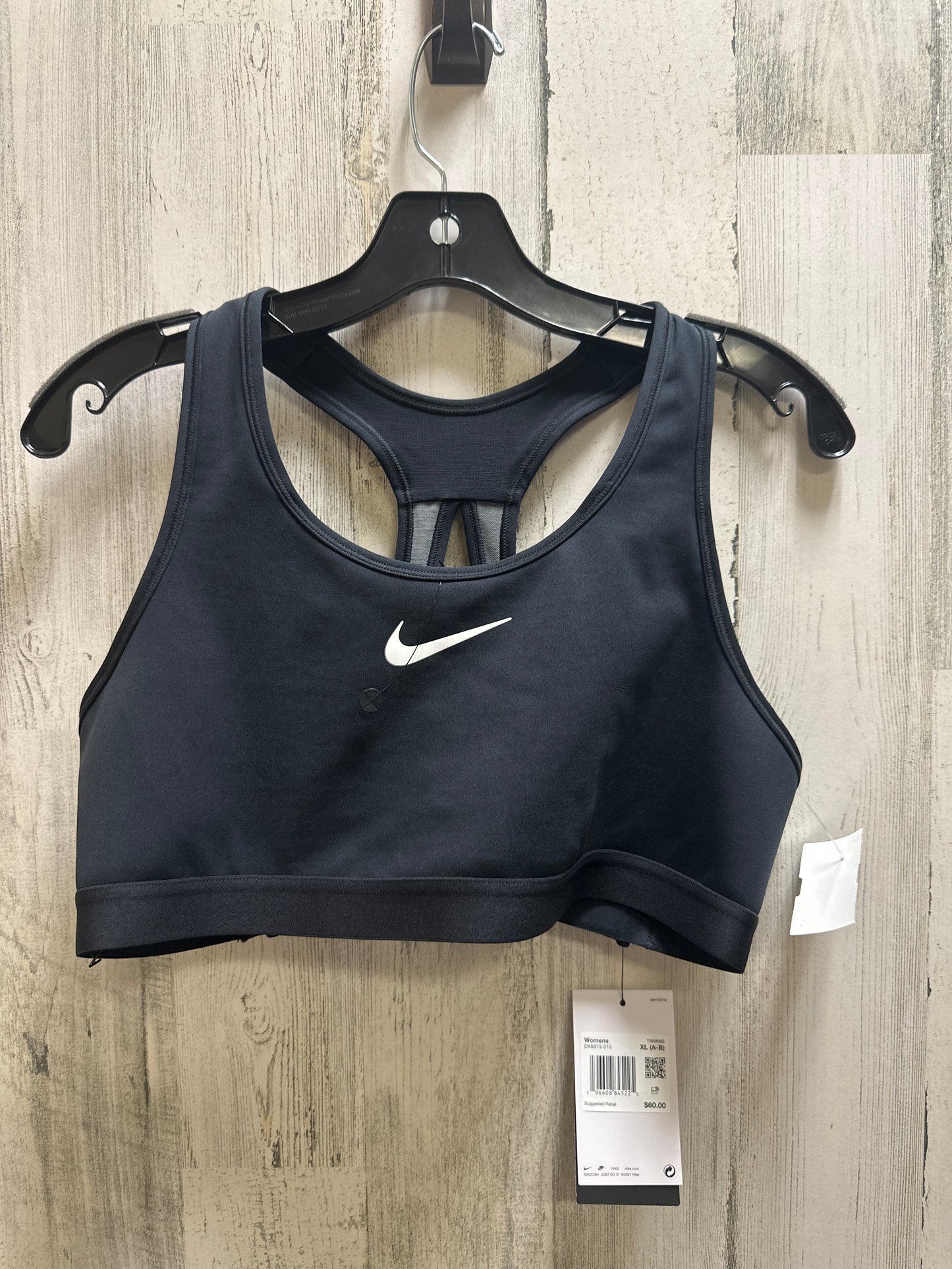 Black Athletic Bra Nike Apparel, Size Xl