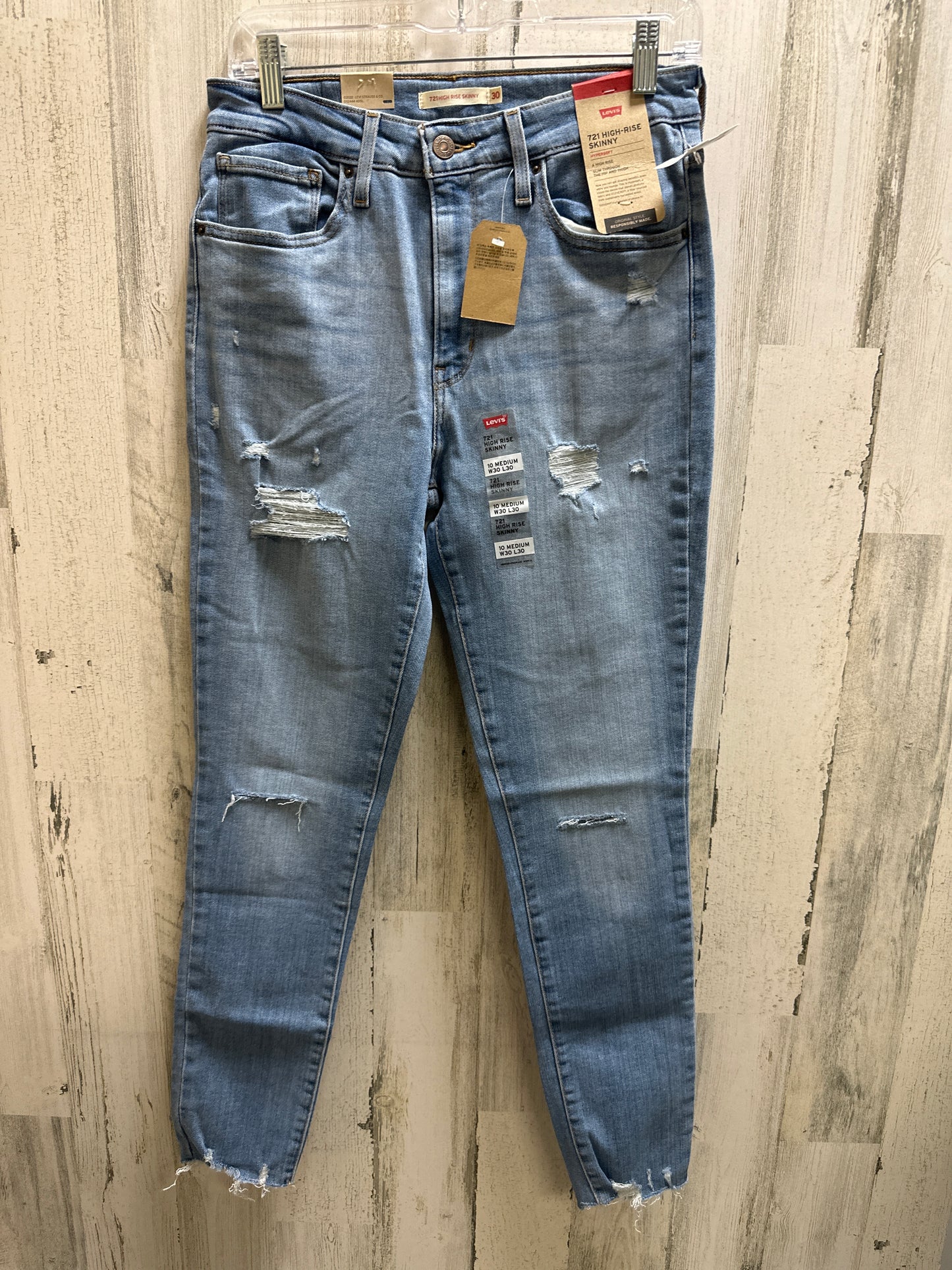 Blue Denim Jeans Skinny Levis, Size 10