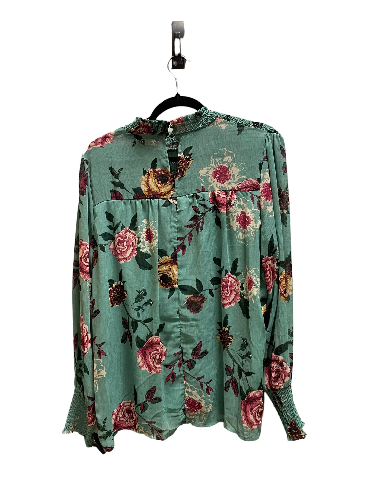 Top Long Sleeve By Ophelia Roe In Green, Size: Xl