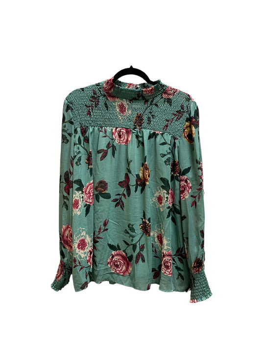 Top Long Sleeve By Ophelia Roe In Green, Size: Xl