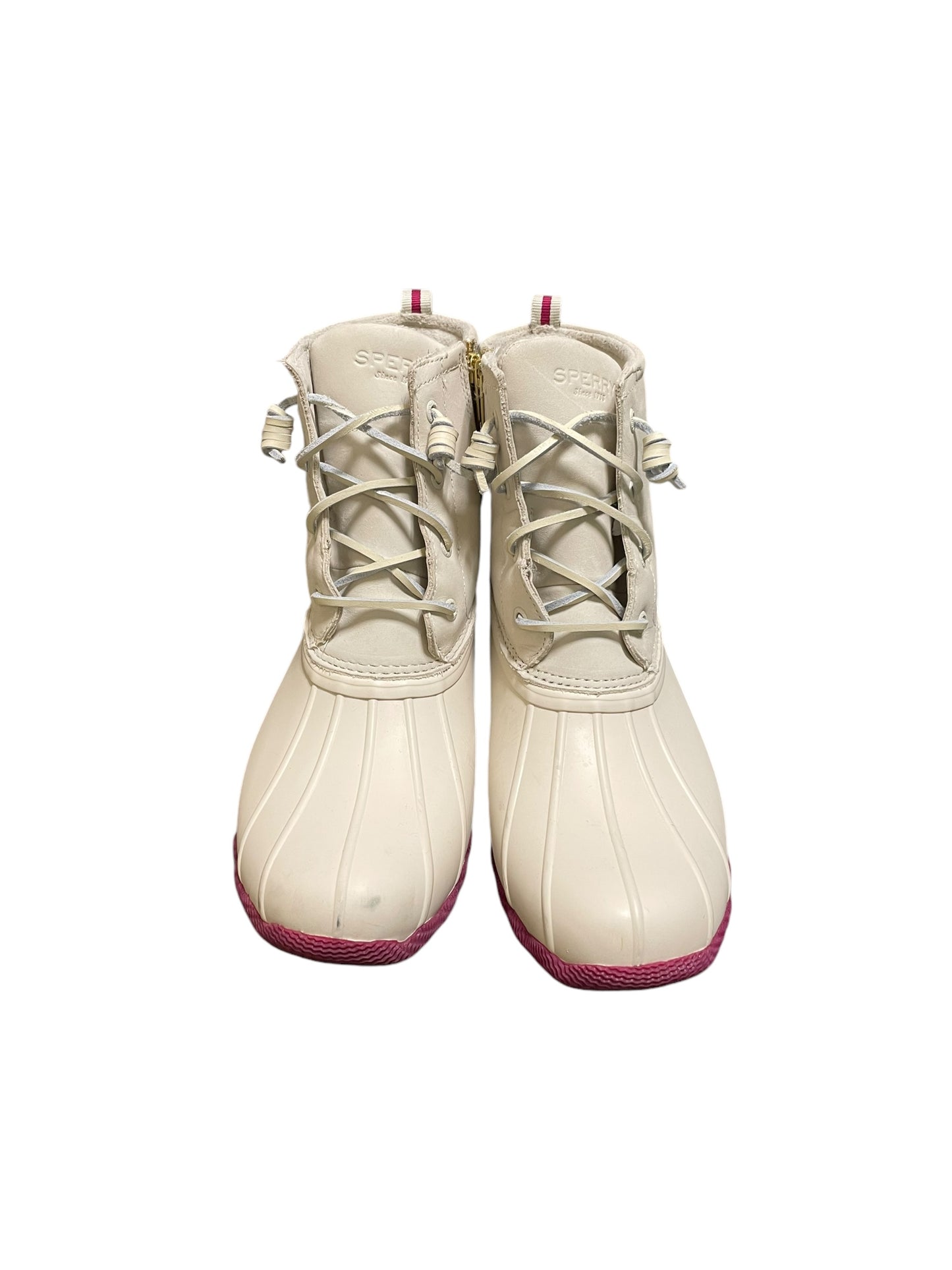 Boots Snow By Sperry In Cream, Size: 10