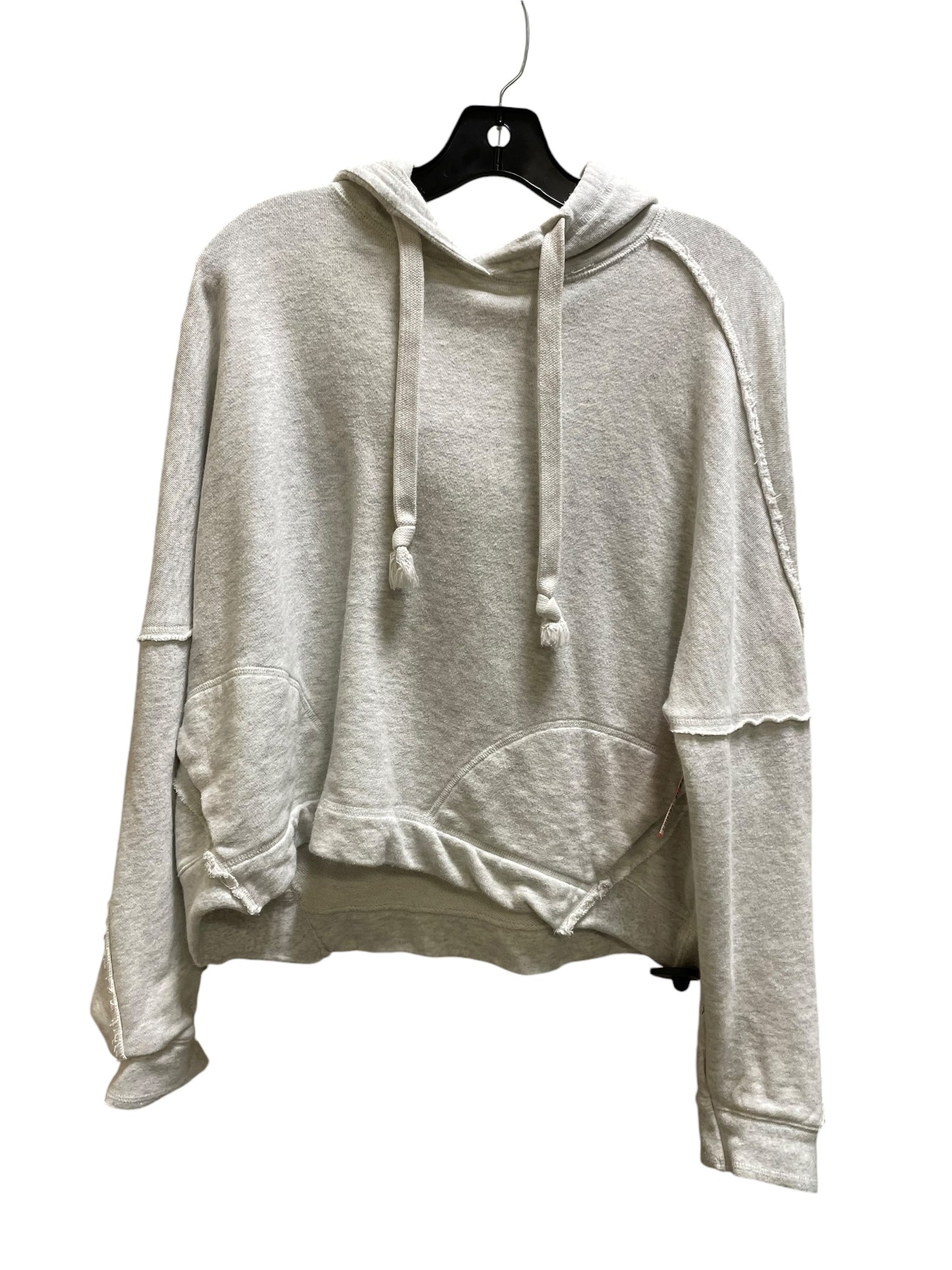 Sweatshirt Hoodie By Free People In Grey, Size: Xs