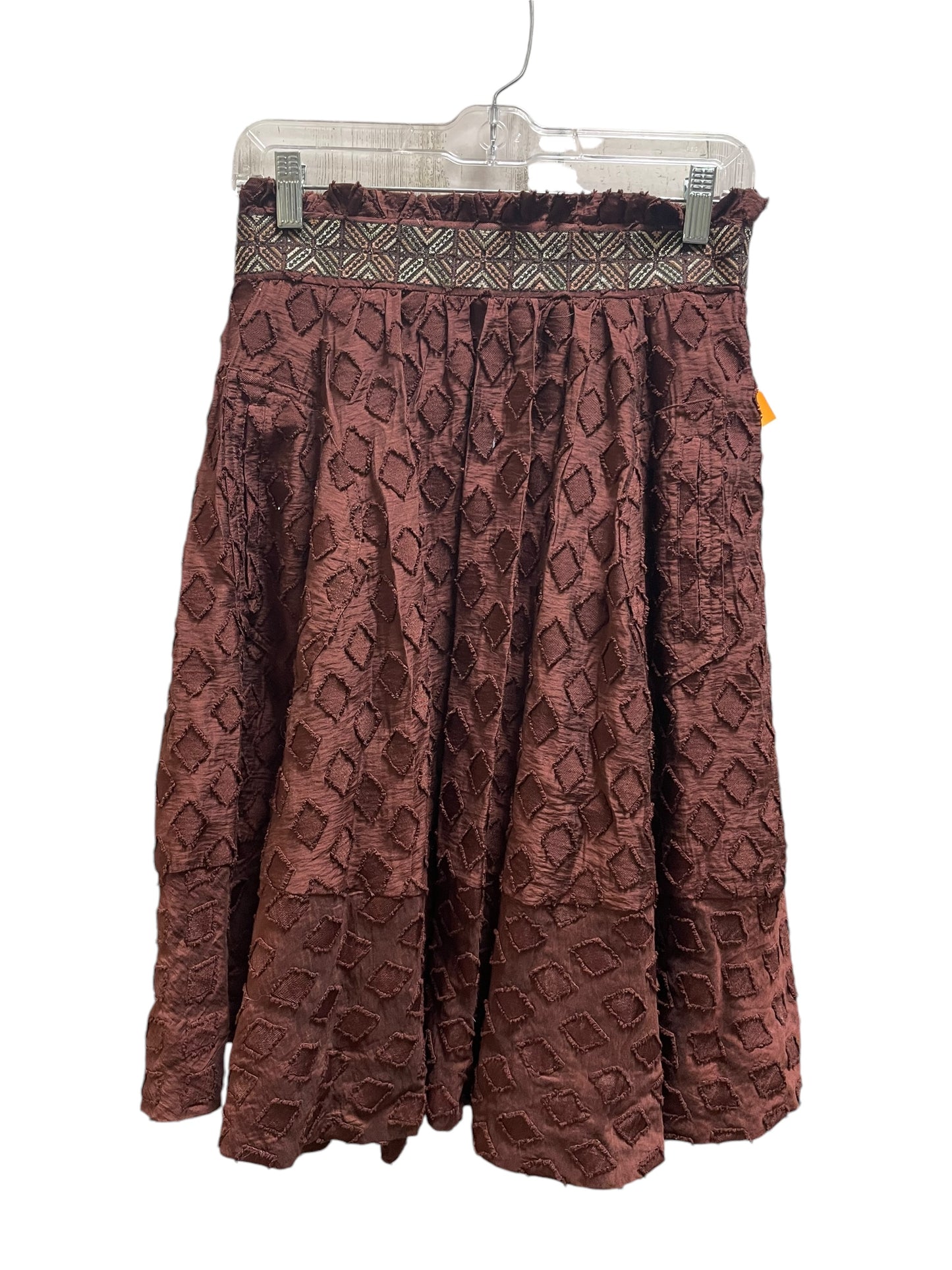 Skirt Midi By Maeve In Brown, Size: 4