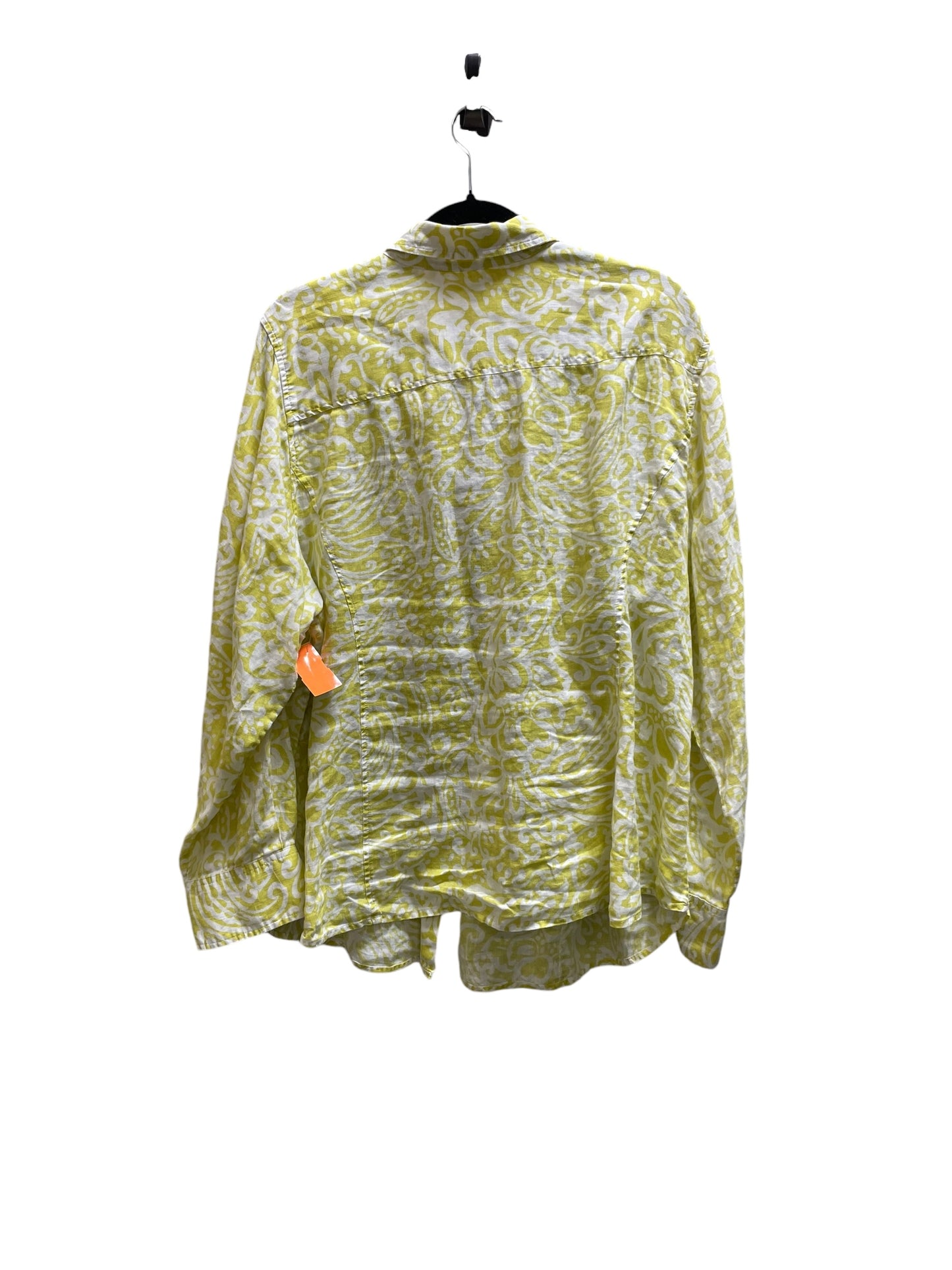 Top Long Sleeve By Charter Club In Green, Size: 2x