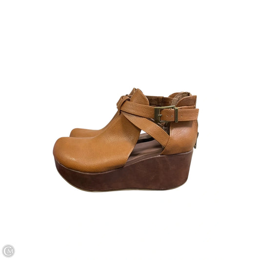 Shoes Heels Block By Yellow Box In Brown, Size: 8.5