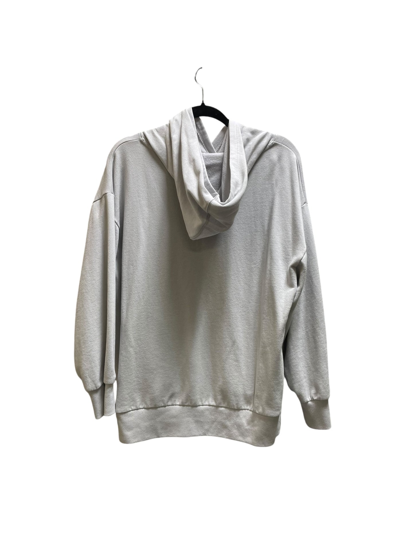 Sweatshirt Hoodie By Gap In Grey, Size: L