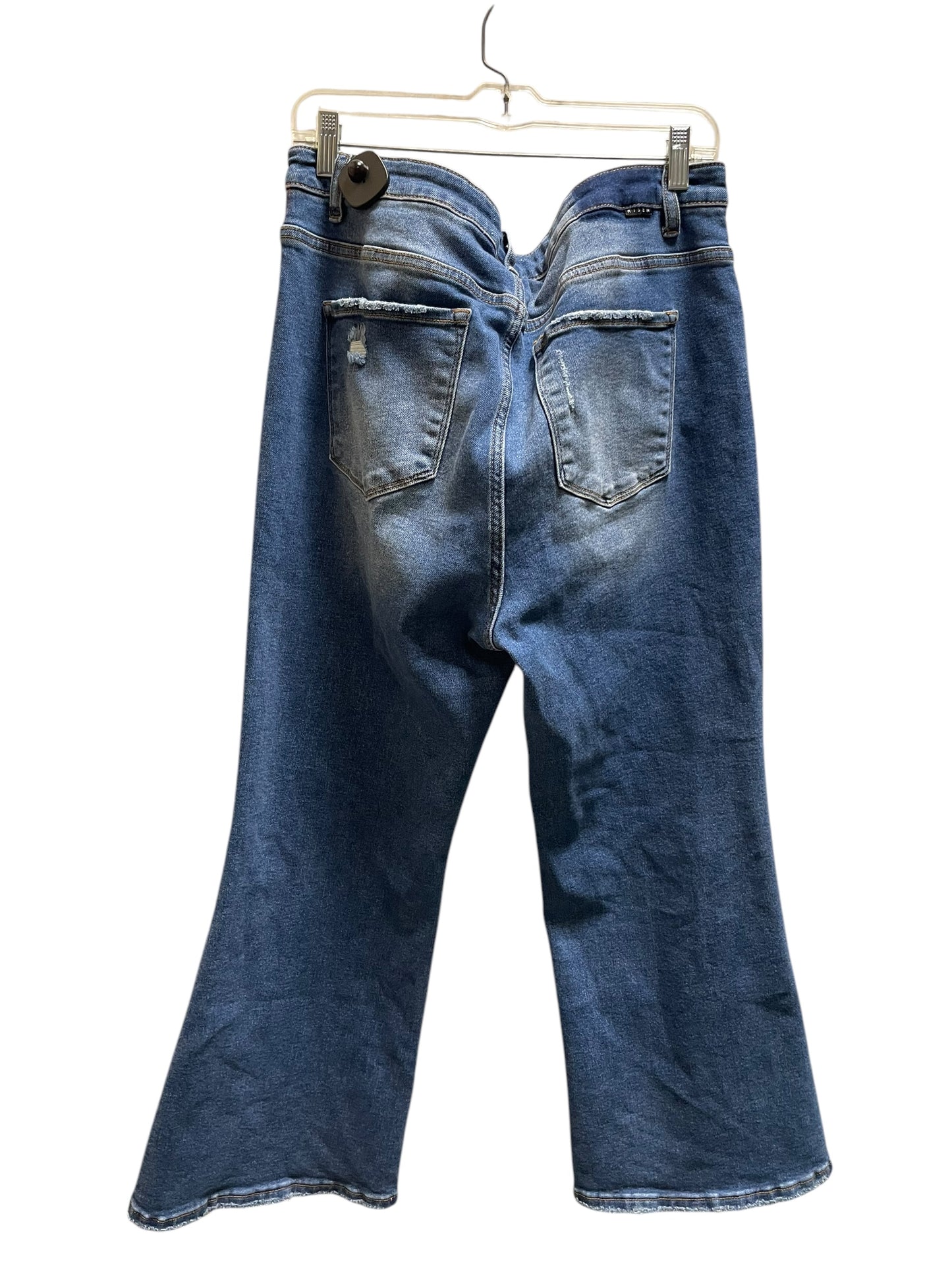 Jeans Flared By Risen In Blue, Size: 1x