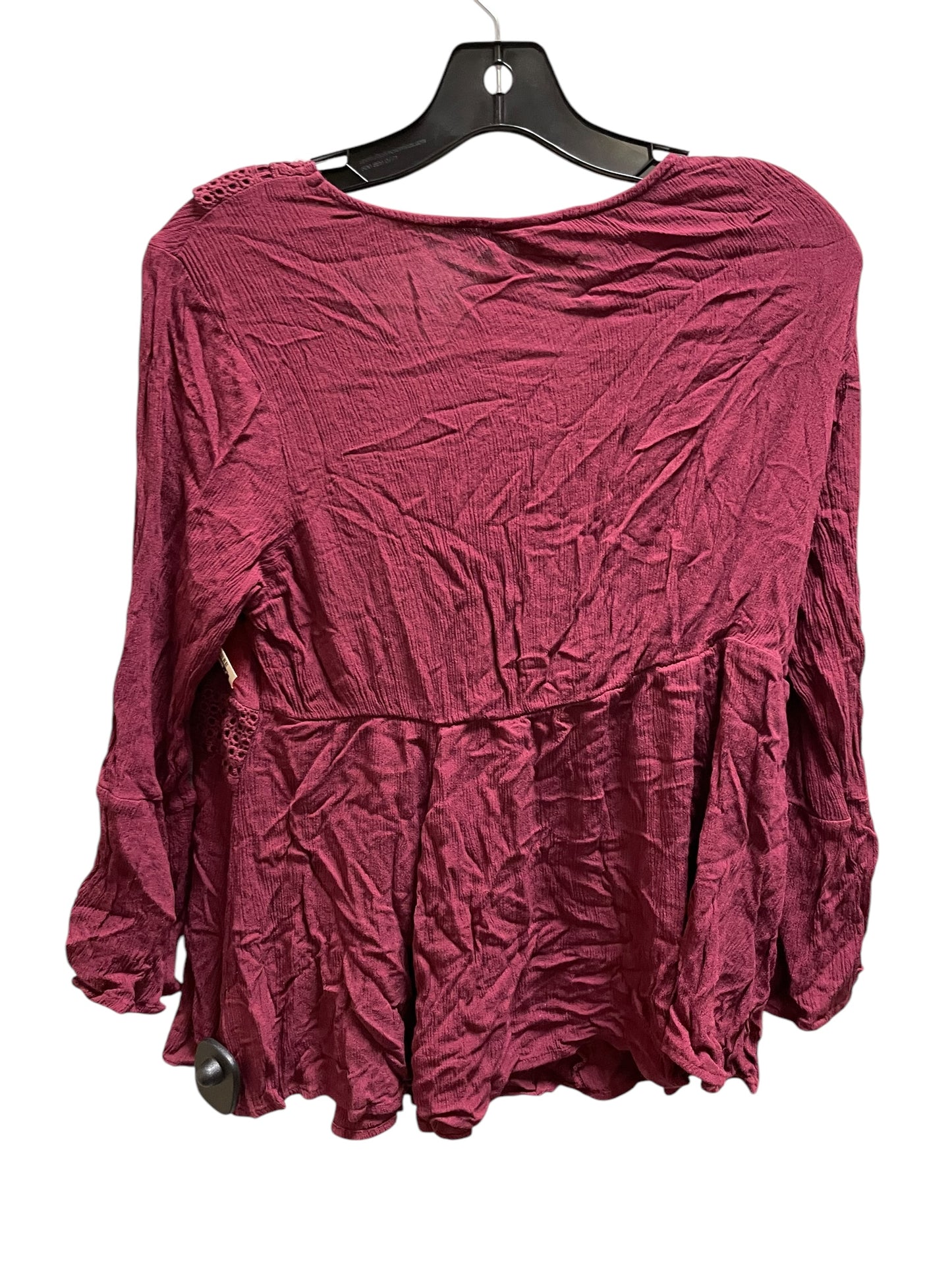 Top Long Sleeve By Torrid In Red, Size: Xl