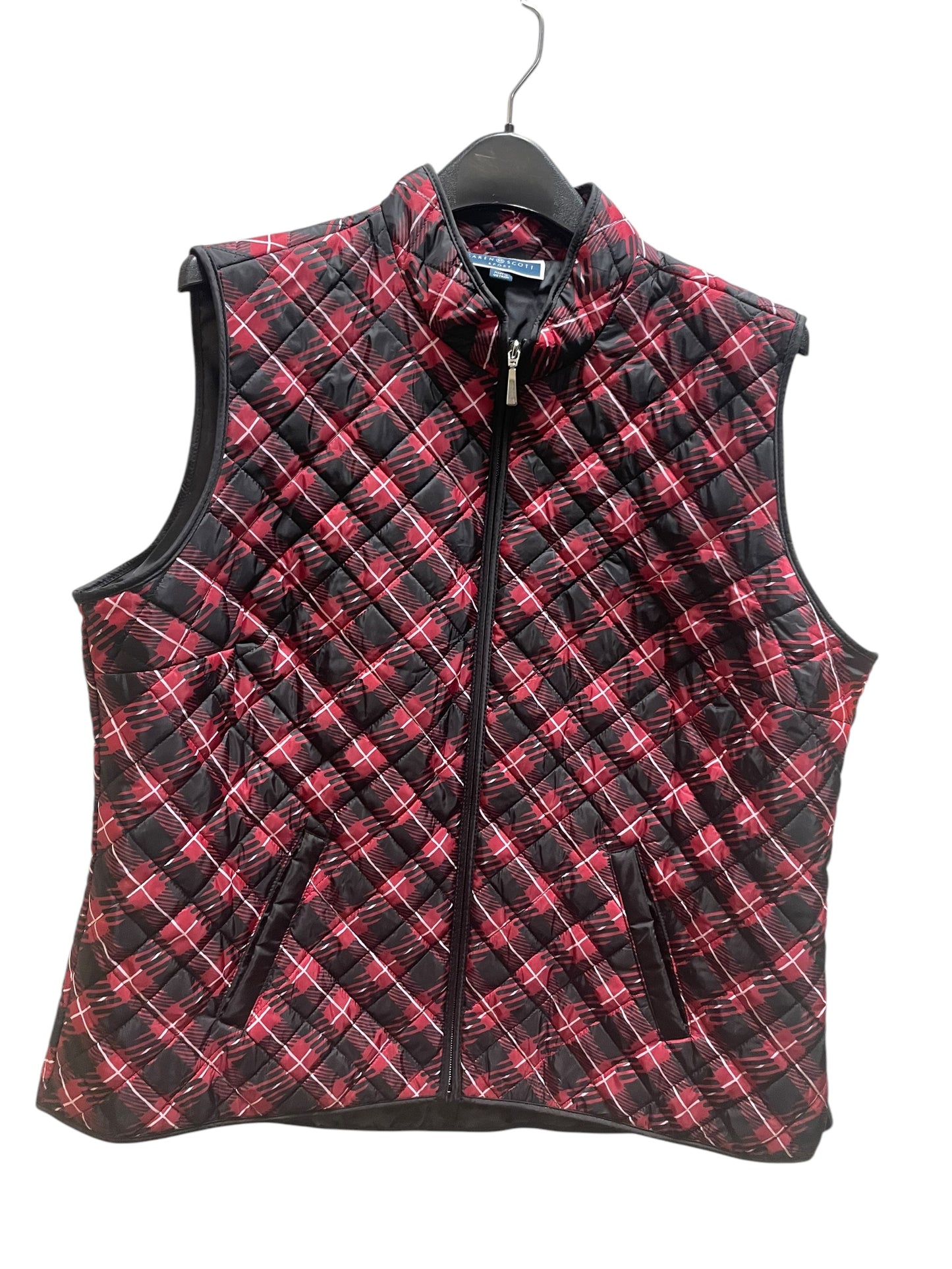 Vest Other By Karen Scott In Red, Size: Xl