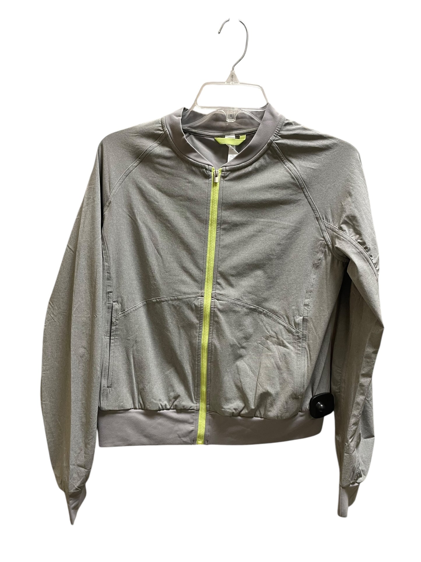 Athletic Jacket By Clothes Mentor In Grey, Size: 4