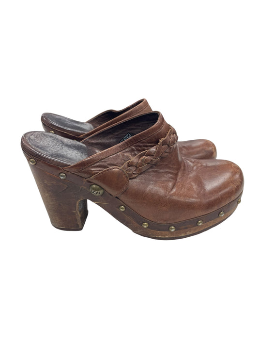 Shoes Heels Platform By Ugg In Brown, Size: 8