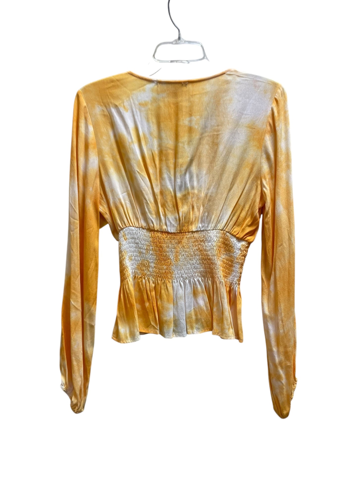 Top Long Sleeve By Blush In Yellow, Size: M