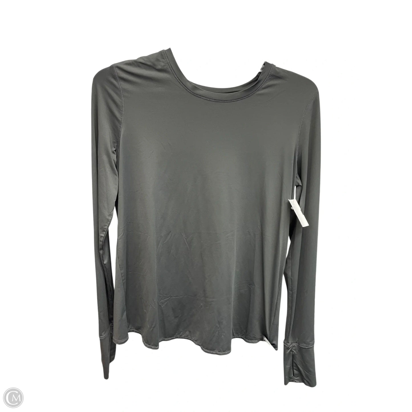 Athletic Top Long Sleeve Crewneck By Athleta In Grey, Size: S