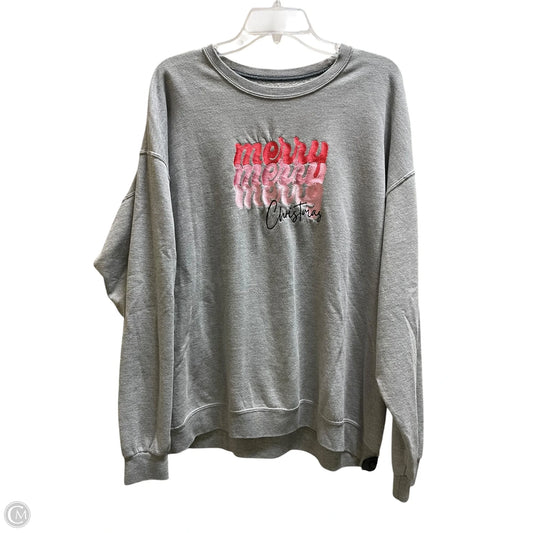 Sweatshirt Crewneck By Fruit Of The Loom In Grey, Size: Xl