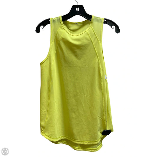 Athletic Tank Top By Lululemon In Yellow, Size: S
