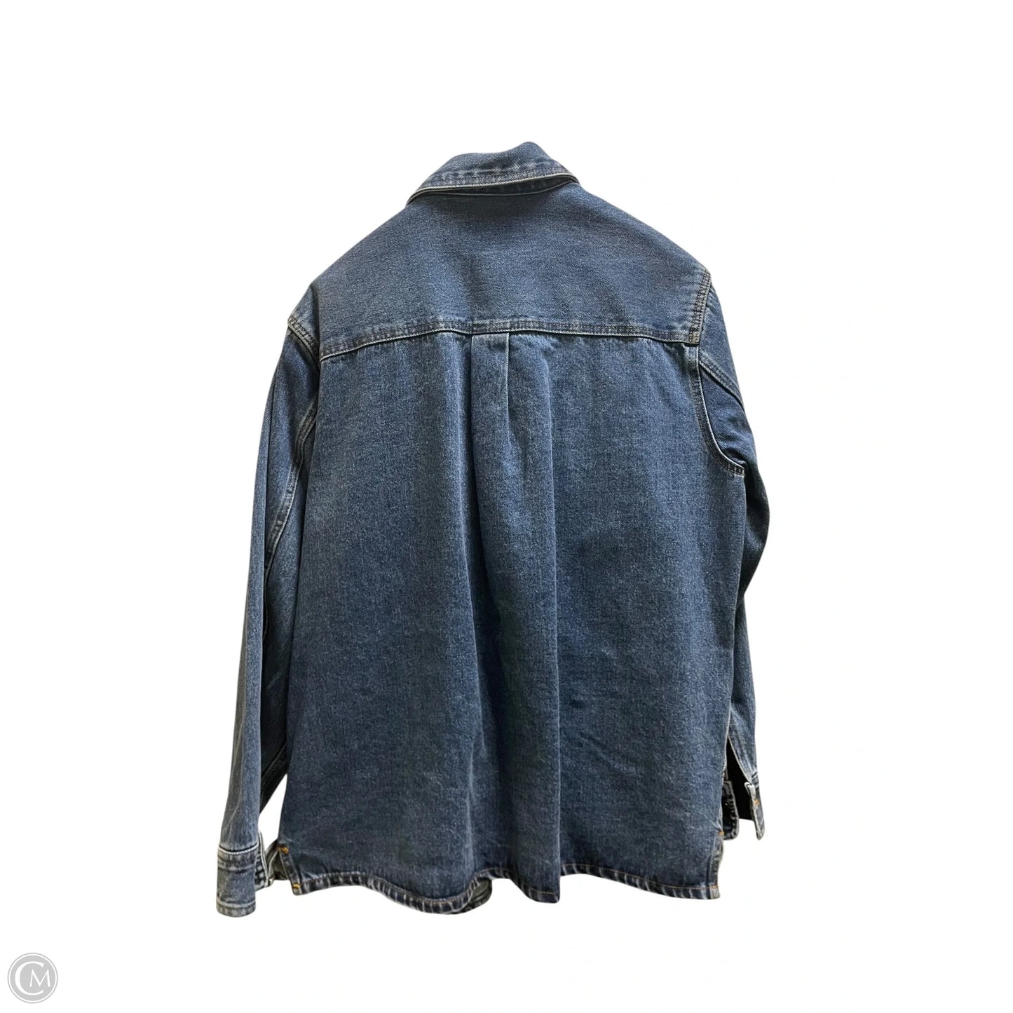 Jacket Other By Velvet In Blue Denim, Size: L