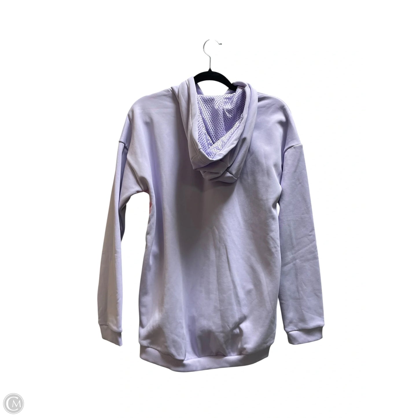 Sweatshirt Hoodie By Adidas In Purple, Size: M
