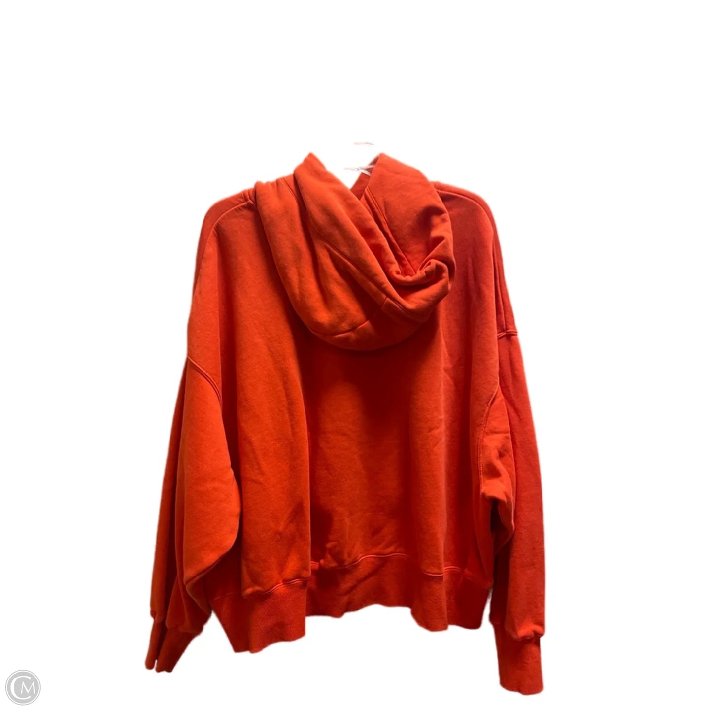 Sweatshirt Hoodie By Nike Apparel In Orange, Size: L
