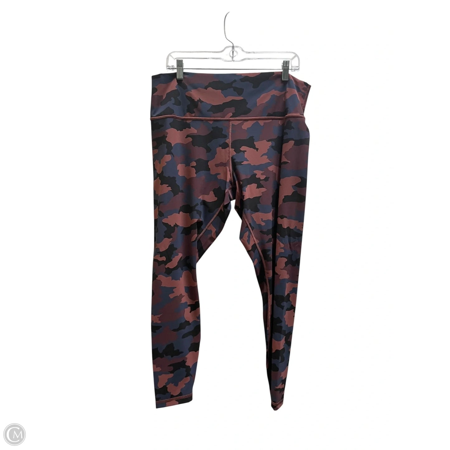 Athletic Leggings By Lululemon In Red, Size: 18