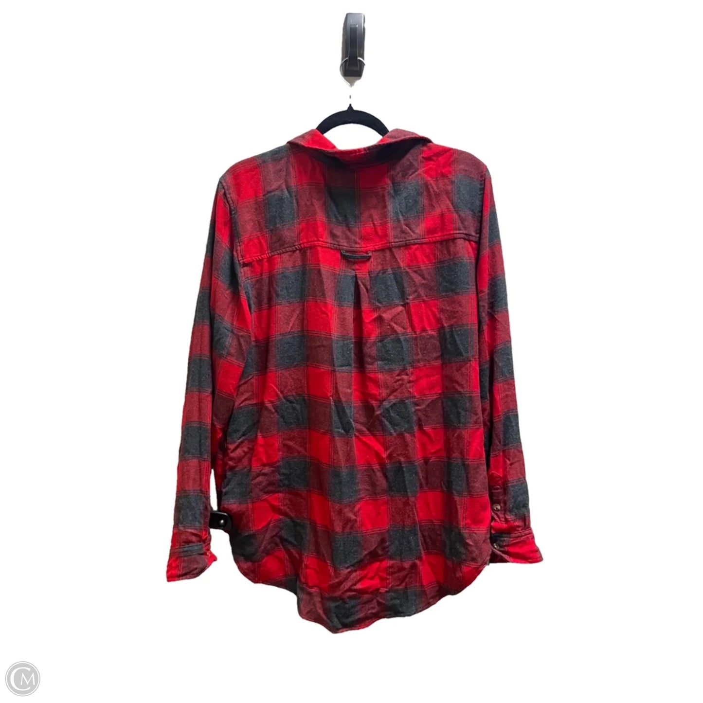 Top Long Sleeve By American Eagle In Red, Size: L
