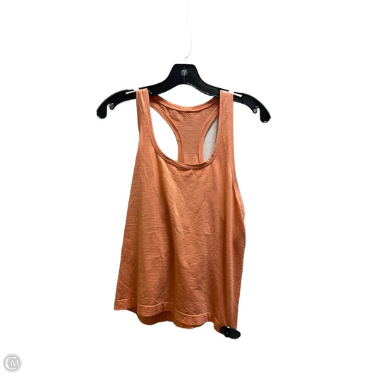 Athletic Tank Top By Lululemon In Orange, Size: 10